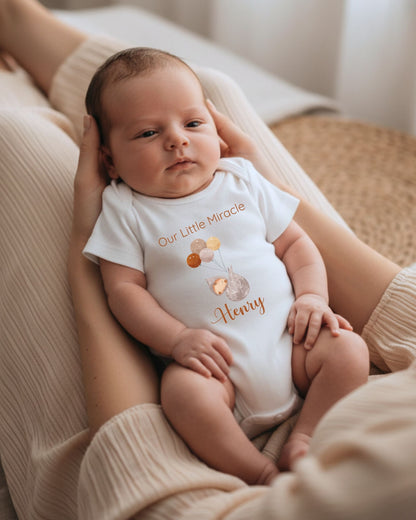 Personalised Miracle Balloons Baby Outfit