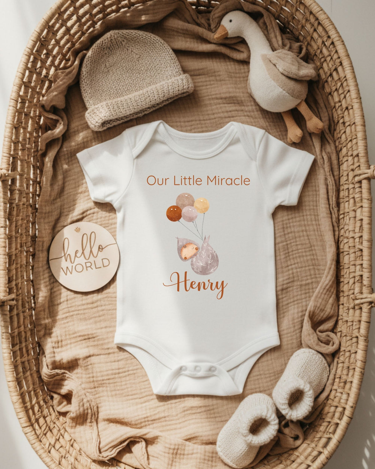 Personalised Miracle Balloons Baby Outfit