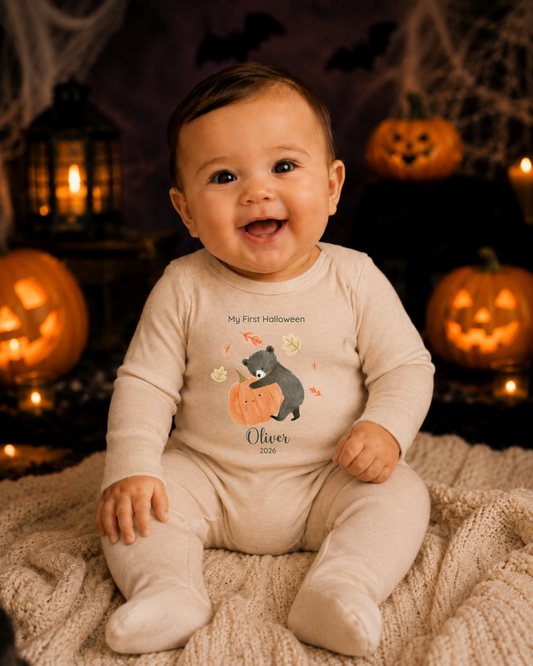 My First Halloween Pumpkin Bear