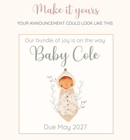 Little Dreamer Personalised Pregnancy Announcement