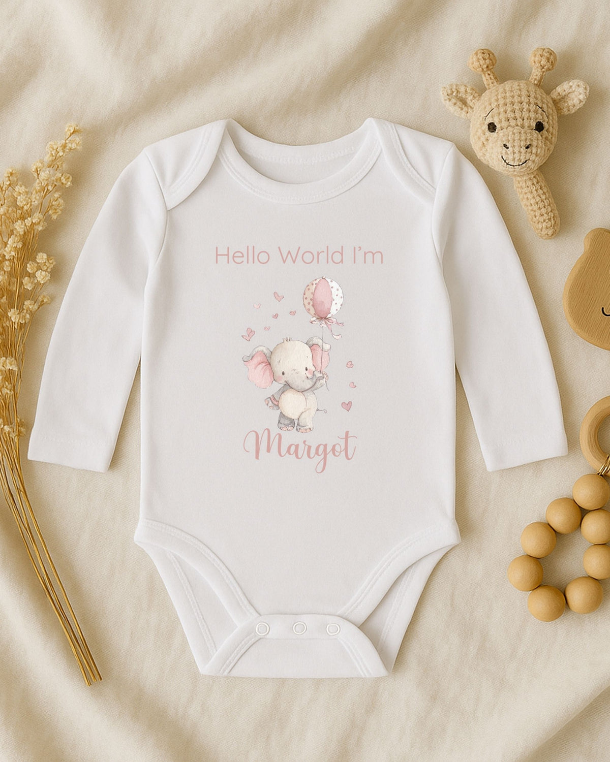 Personalised Wish Upon a Star Bunny Baby Outfit