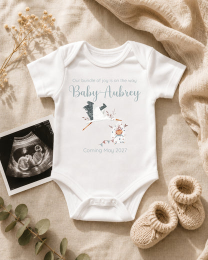 On the Way Personalised Pregnancy Announcement
