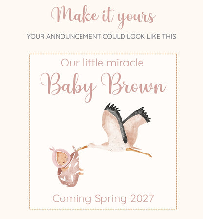 Special Delivery Personalised Pregnancy Announcement