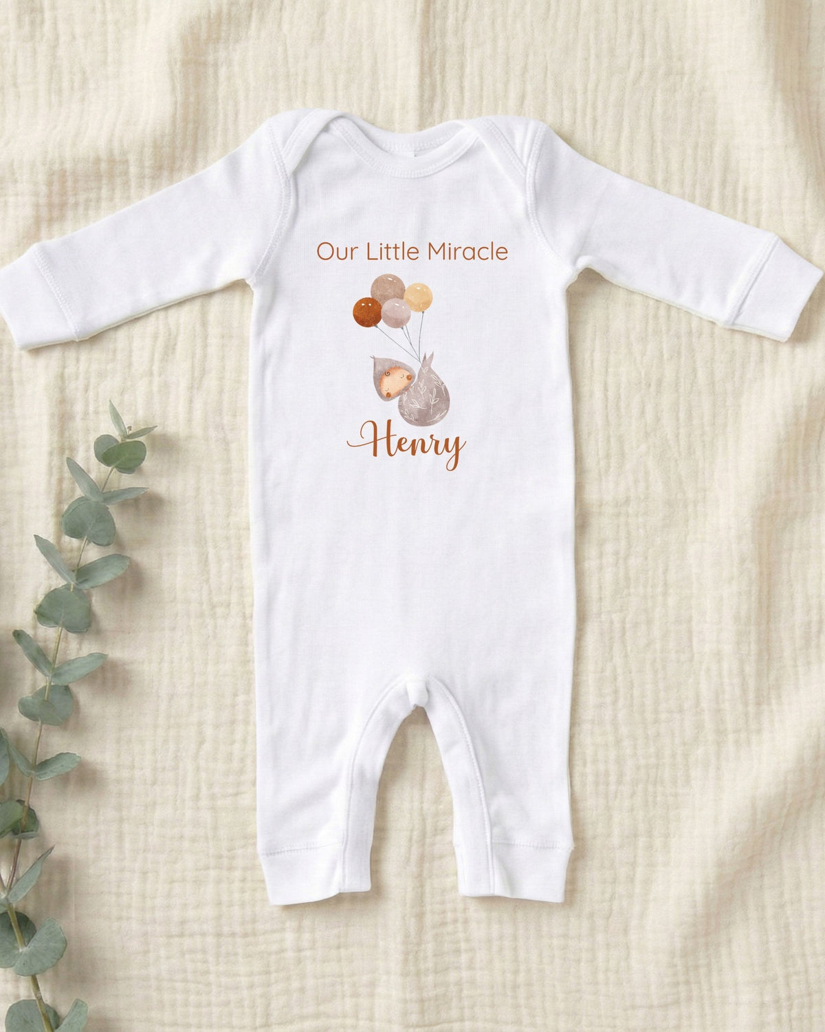 Personalised Miracle Balloons Baby Outfit