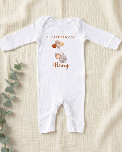 Personalised Miracle Balloons Baby Outfit