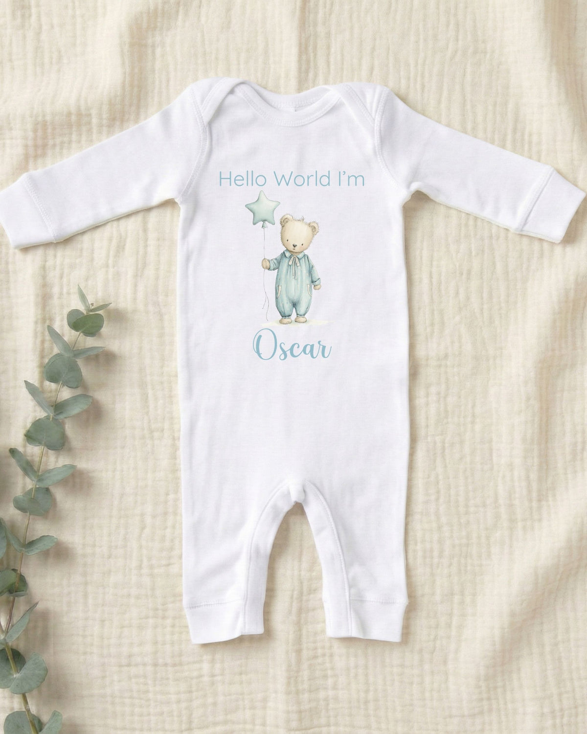 Personalised Little Bear Baby Outfit