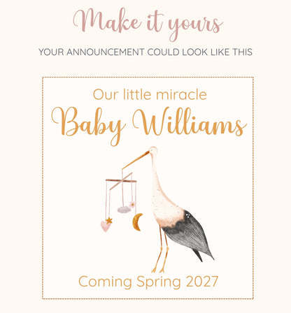 Waiting for You Personalised Pregnancy Announcement