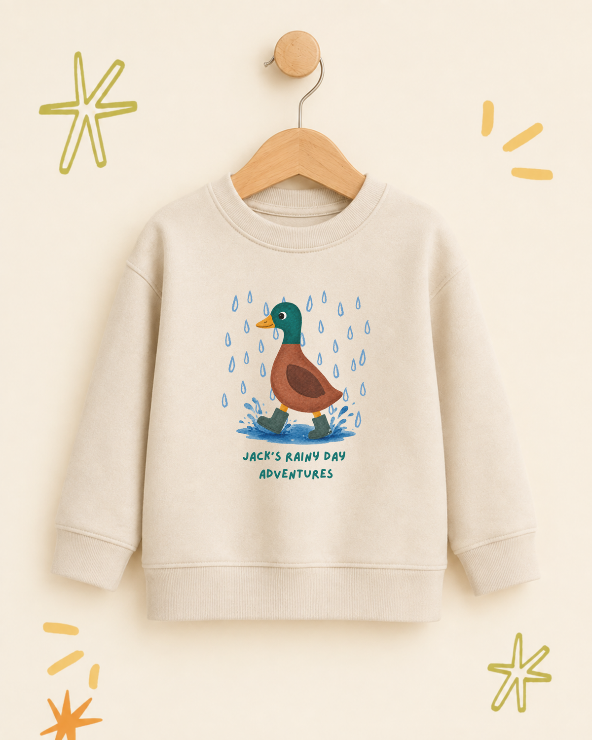 Personalised Rainy Day Adventures Jumper