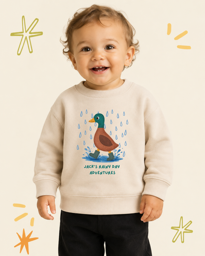 Personalised Rainy Day Adventures Jumper