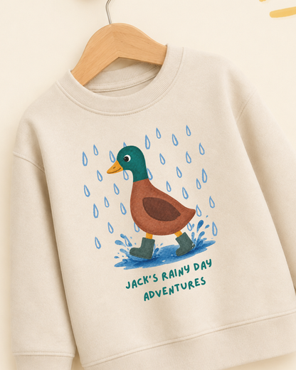 Personalised Rainy Day Adventures Jumper